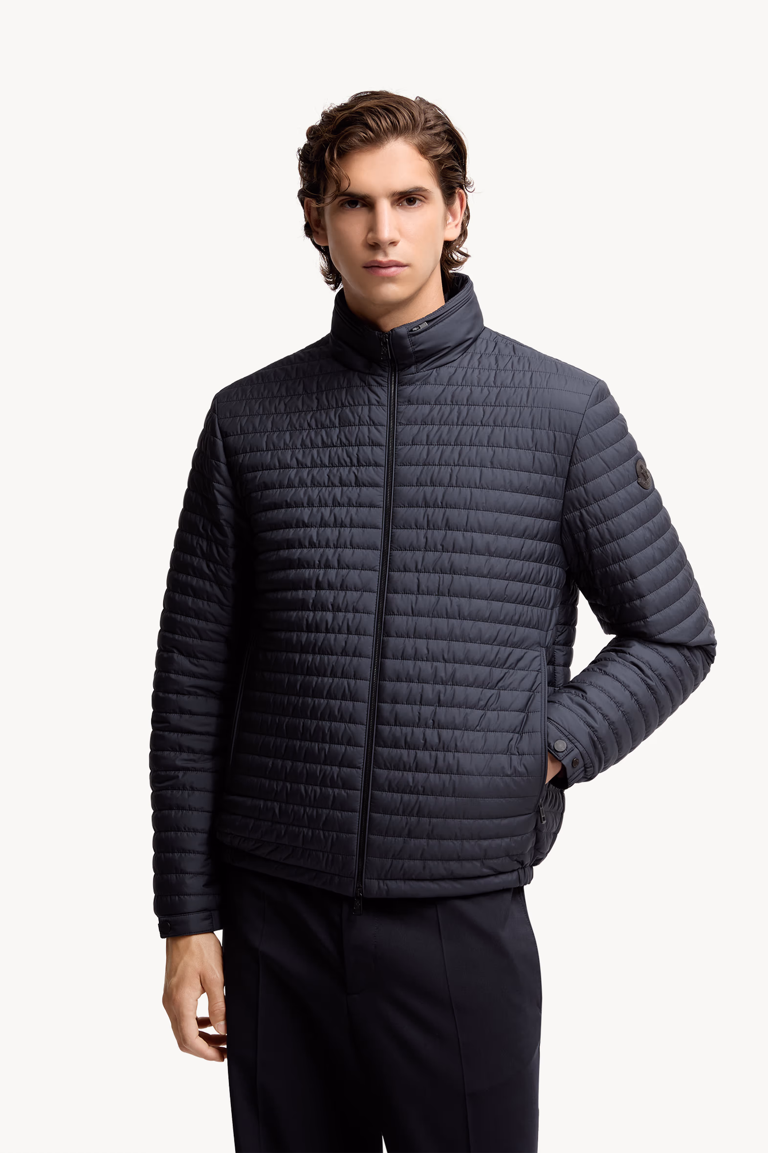 Myrrhe Short Down Jacket Men Blue Moncler 3